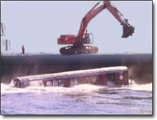 Artificial Reef - NYC Subway Car Deployment